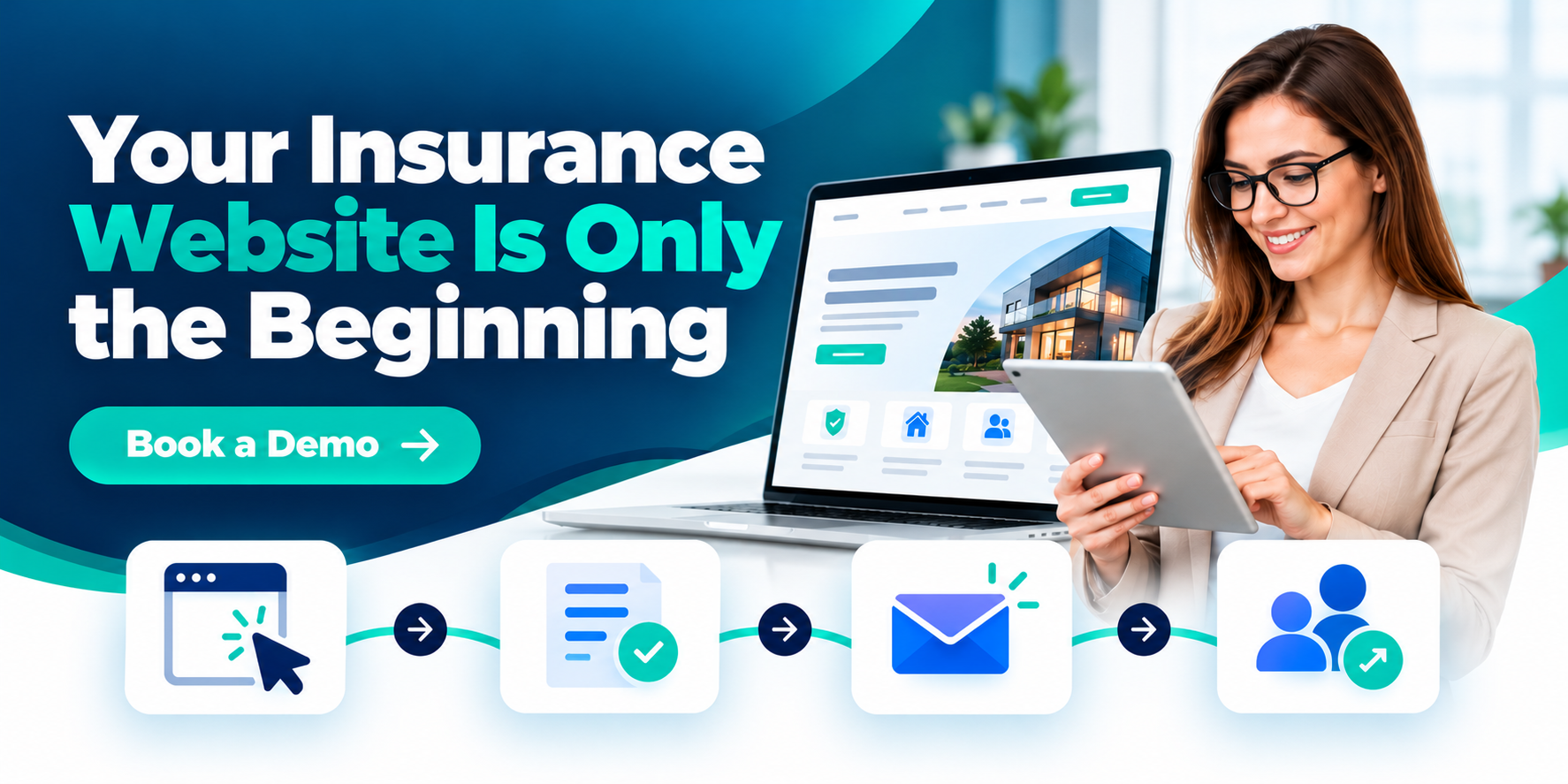 Insurance Website: 7 Ways to Turn Visitors into Clients 1 insurance website for growth of your brokerage and agency