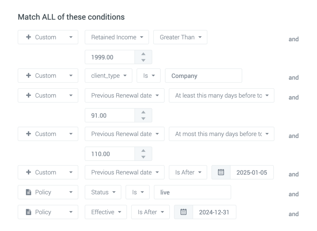 47 Referral Before Main Policy Renewal filter