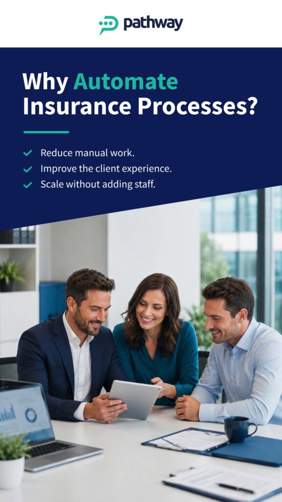process automation for insurance agencies and brokerages by PathwayPort