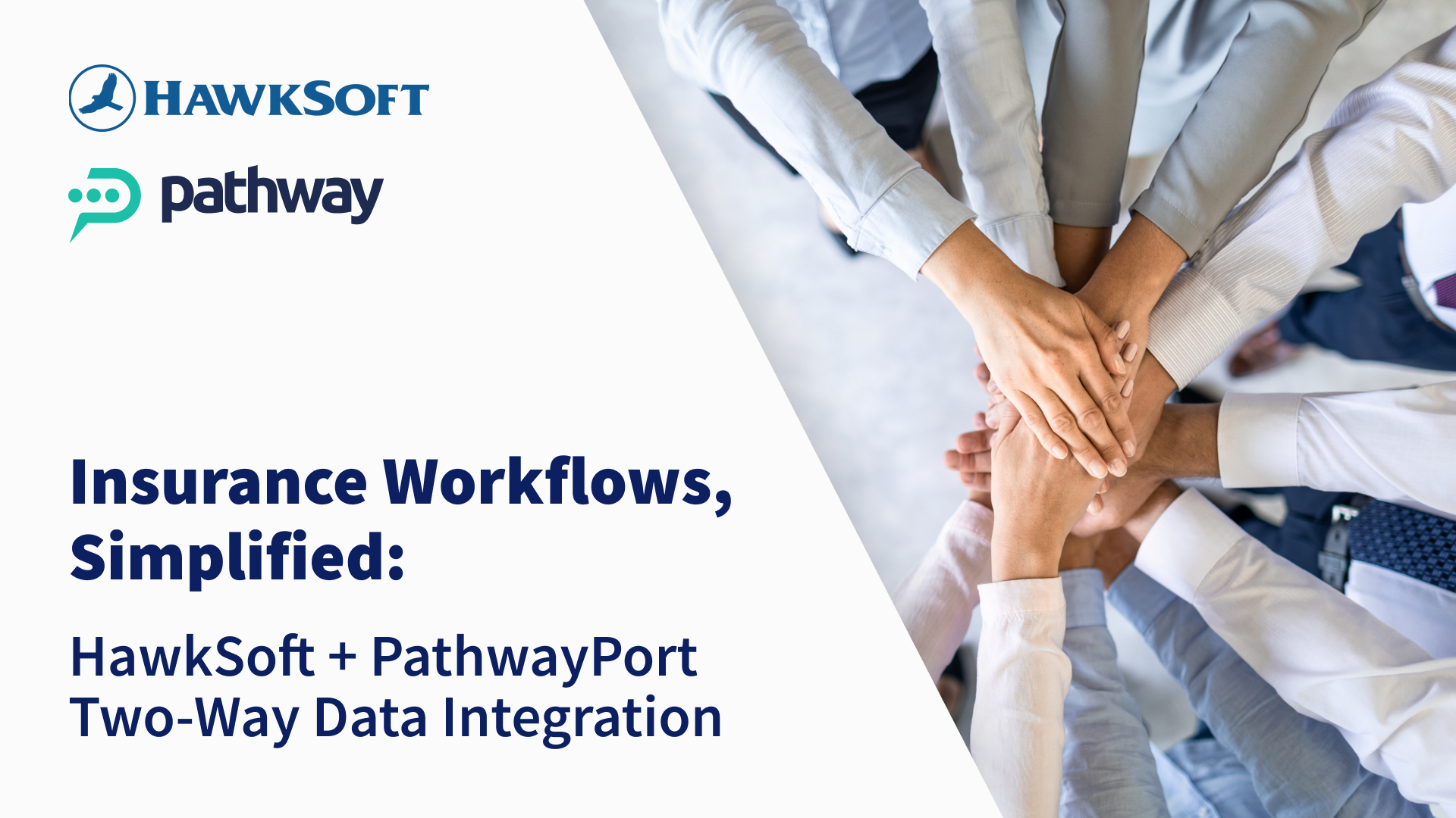Insurance Workflows, Simplified: HawkSoft + PathwayPort Two-Way Data Integration 1 HawkSoft-two-way data integration with insurance marketing automation from PathwayPort